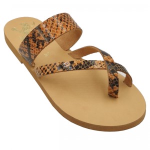 ΓΥΝΑΙΚΕΙΟ ΔΕΡΜΑΤΙΝΟ FLAT ΣΑΝΔΑΛΙ ΦΙΔΙ ΗΛΕΚΤΡΑ