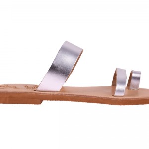 ΓΥΝΑΙΚΕΙΟ ΔΕΡΜΑΤΙΝΟ FLAT ΣΑΝΔΑΛΙ ΑΣΗΜΙ ΕΜΠΝΕΥΣΗΣ