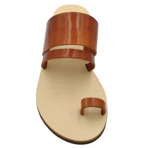 ΓΥΝΑΙΚΕΙΟ ΔΕΡΜΑΤΙΝΟ FLAT ΣΑΝΔΑΛΙ ΤΑΜΠΑ ΕΡΙΔΑ