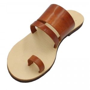 ΓΥΝΑΙΚΕΙΟ ΔΕΡΜΑΤΙΝΟ FLAT ΣΑΝΔΑΛΙ ΤΑΜΠΑ ΕΡΙΔΑ