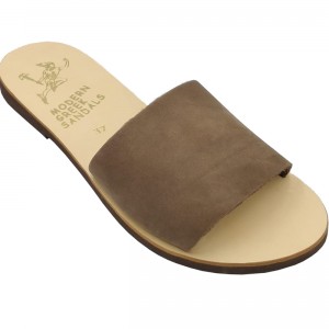 ΓΥΝΑΙΚΕΙΟ ΔΕΡΜΑΤΙΝΟ FLAT ΣΑΝΔΑΛΙ ΝΟΜΠΟΥΚ ΠΟΥΡΟ ΑΠΛΟΤΗΤΑ