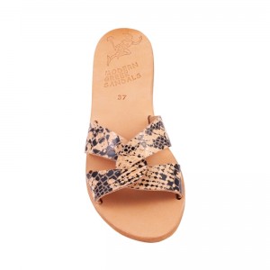 ΓΥΝΑΙΚΕΙΟ ΔΕΡΜΑΤΙΝΟ FLAT ΣΑΝΔΑΛΙ ΦΙΔΙ ΔΕΣΜΟΣ