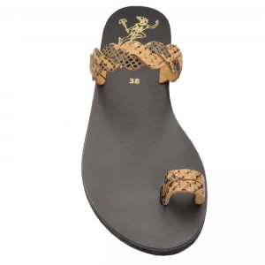 ΓΥΝΑΙΚΕΙΟ ΔΕΡΜΑΤΙΝΟ FLAT ΣΑΝΔΑΛΙ ΦΙΔΙ ΑΦΡΟΔΙΤΗ