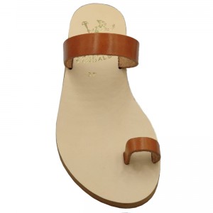 ΓΥΝΑΙΚΕΙΟ ΔΕΡΜΑΤΙΝΟ FLAT ΣΑΝΔΑΛΙ ΤΑΜΠΑ ΑΠΛΗ ΜΟΡΦΗ