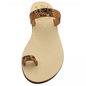 ΓΥΝΑΙΚΕΙΟ ΔΕΡΜΑΤΙΝΟ FLAT ΣΑΝΔΑΛΙ ΦΙΔΙ ΑΠΛΗ ΜΟΡΦΗ