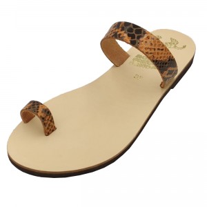 ΓΥΝΑΙΚΕΙΟ ΔΕΡΜΑΤΙΝΟ FLAT ΣΑΝΔΑΛΙ ΦΙΔΙ ΑΠΛΗ ΜΟΡΦΗ