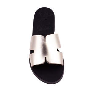 ΓΥΝΑΙΚΕΙΟ ΔΕΡΜΑΤΙΝΟ FLAT ΣΑΝΔΑΛΙ ΧΡΥΣΟ ΑΓΑΠΗ