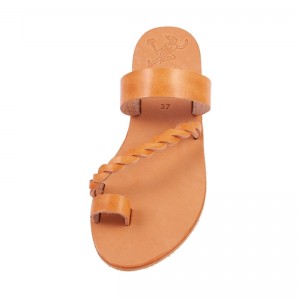 ΓΥΝΑΙΚΕΙΟ ΔΕΡΜΑΤΙΝΟ FLAT ΣΑΝΔΑΛΙ ΦΥΣΙΚΟ ΑΙΓΛΗ