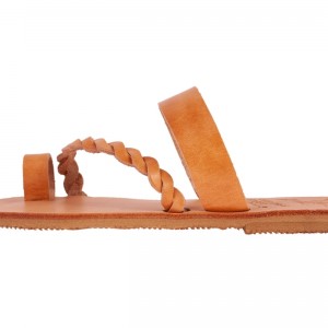 ΓΥΝΑΙΚΕΙΟ ΔΕΡΜΑΤΙΝΟ FLAT ΣΑΝΔΑΛΙ ΦΥΣΙΚΟ ΑΙΓΛΗ