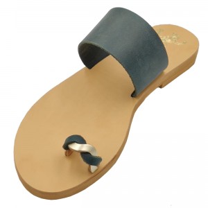 ΓΥΝΑΙΚΕΙΟ ΔΕΡΜΑΤΙΝΟ FLAT ΣΑΝΔΑΛΙ ΤΖΙΝ ΑΜΑΛΘΙΑ