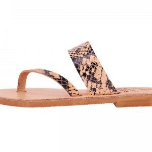 ΓΥΝΑΙΚΕΙΟ ΔΕΡΜΑΤΙΝΟ FLAT ΣΑΝΔΑΛΙ ΦΙΔΙ AMAZON