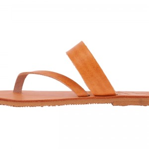 ΓΥΝΑΙΚΕΙΟ ΔΕΡΜΑΤΙΝΟ FLAT ΣΑΝΔΑΛΙ ΦΥΣΙΚΟ AMAZON