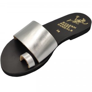 ΓΥΝΑΙΚΕΙΟ ΔΕΡΜΑΤΙΝΟ FLAT ΣΑΝΔΑΛΙ ΑΣΗΜΙ ΑΝΕΣΙΣ