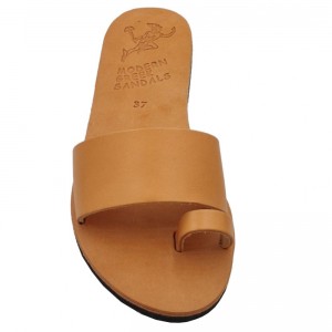 ΓΥΝΑΙΚΕΙΟ ΔΕΡΜΑΤΙΝΟ FLAT ΣΑΝΔΑΛΙ ΦΥΣΙΚΟ ΑΝΕΣΙΣ