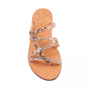 ΓΥΝΑΙΚΕΙΟ ΔΕΡΜΑΤΙΝΟ FLAT ΣΑΝΔΑΛΙ ΦΙΔΙ ΑΣΤΕΡΟΠΗ